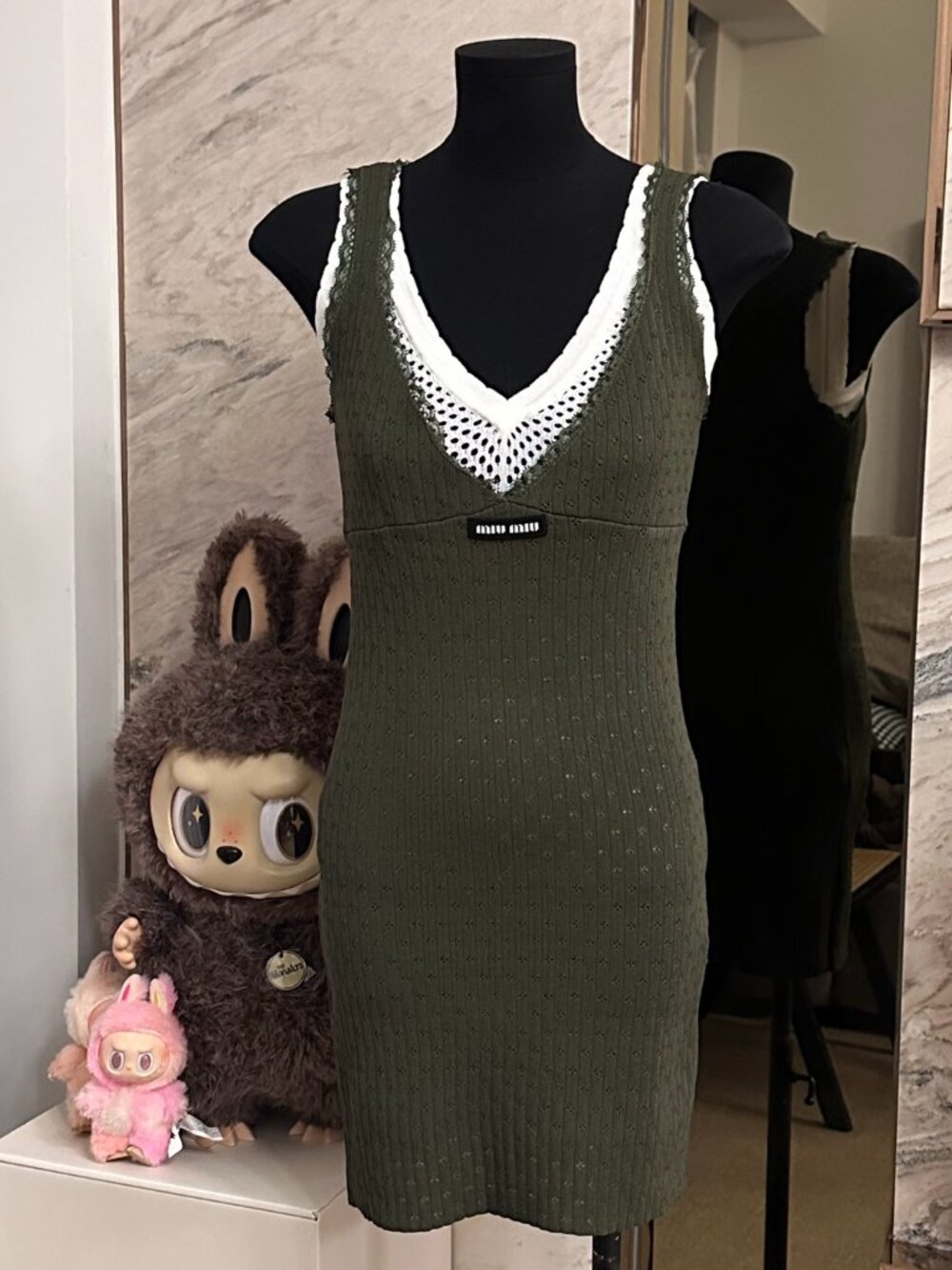 Miu Miu Layered Knit Mini Dress ✨